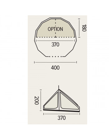 Chambre intérieure Tente tipi camping - Gobi 8