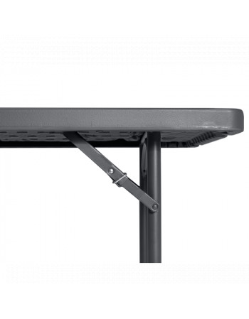 Table rectangulaire pliante polyéthylène 122 x 76 cm - Gris