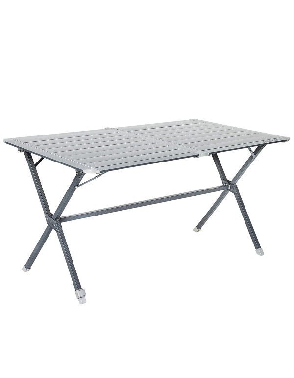 Table camping à clayettes aluminium 140 cm