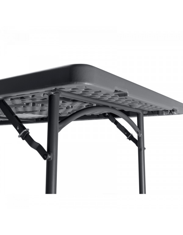 Table pliante - 150 cm - 6 personnes - revetement en poudre en tubes  d'acier - Conforama