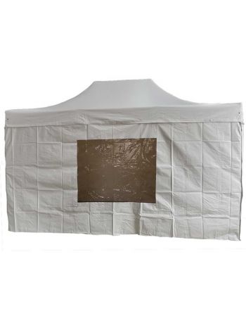 Rideau fenêtre 4.5m pour barnum pliant Pro blanc
