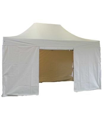 Rideau porte 4.5m pour barnum pliant Pro blanc