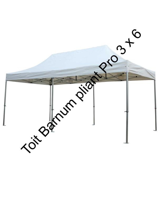 Toit barnum pliant pro 3 x 6 m - 18 m²