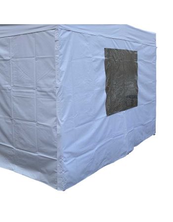 Rideau fenêtre 4m pour barnum pliant Pro blanc