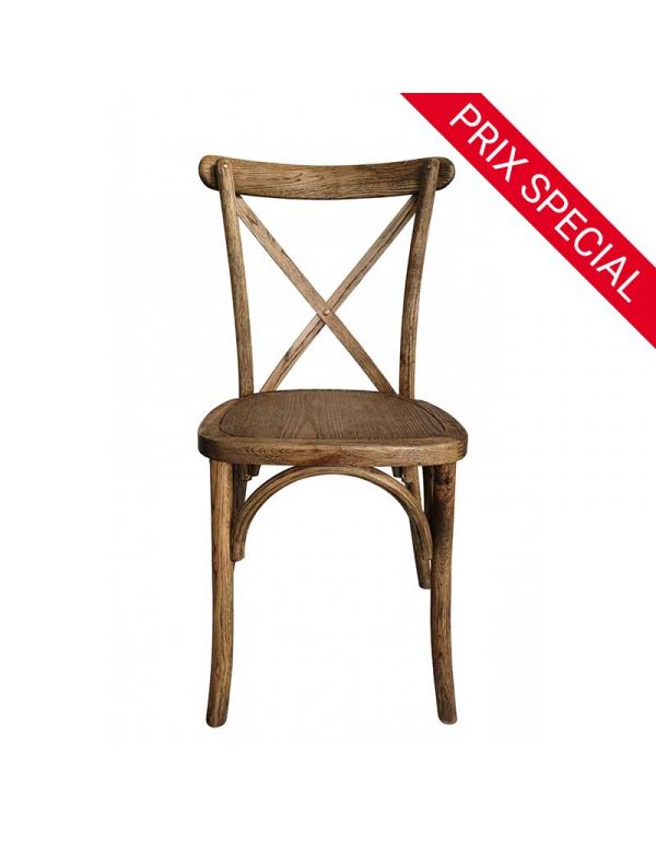 Lot 32 Chaises empilables bistrot Polypropylène - Bois Champêtre