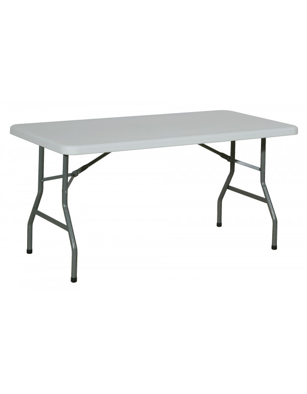 Table rectangulaire pliante polyéthylène 152 x 76 cm