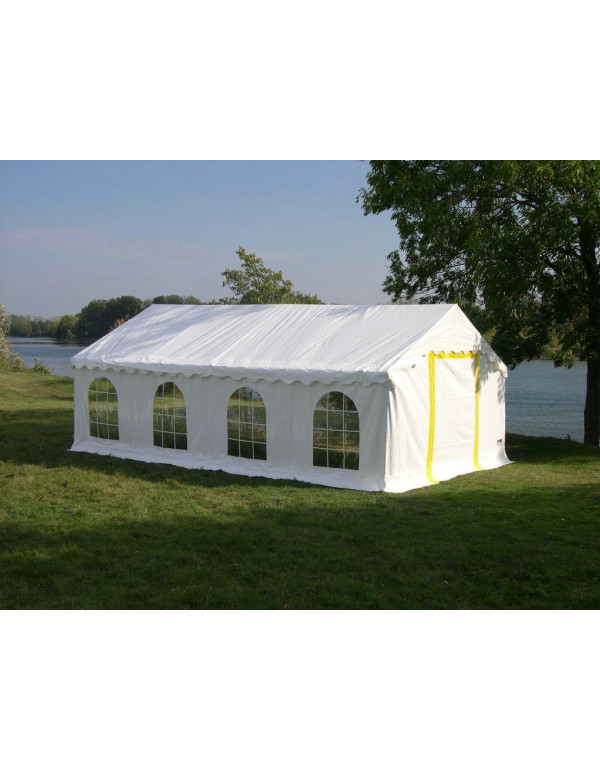 Tonnelle de jardin, tente de réception, pavillon de jardin Octognal, 6,8X5  m version LUXE, 45 personnes