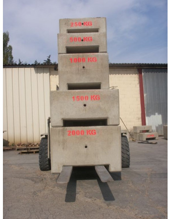 MASSE BETON 250 KG POUR LESTAGE 