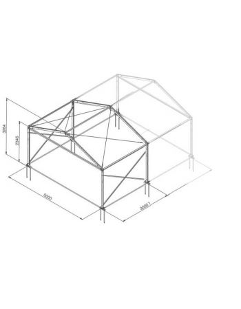 Armature Chapiteau Alu 5 - Evolution S - Travée de départ