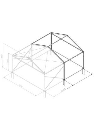 Armature Chapiteau Alu 5 - Evolution S - Travée supplémentaire