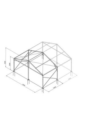 Armature Chapiteau Alu 6 - Evolution S - Travée de départ