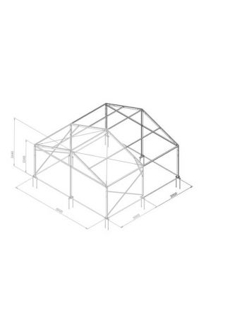 Armature Chapiteau Alu 6 - Evolution S - Travée supplémentaire