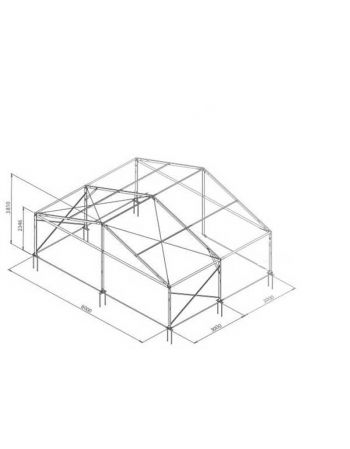 Armature Chapiteau Alu 8 - Super Evolution S - Travée de départ