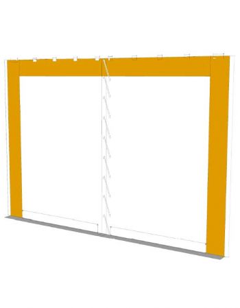 Chapiteau Alu 10 - Super Evolution - mur pignon droit / gauche 3,40missue de secours
