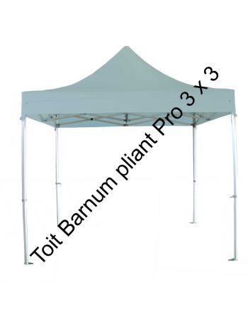 Toit barnum pliant pro 3 x 3 m - Gris