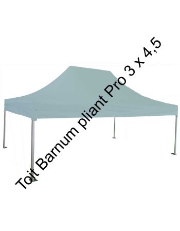 Toit barnum pliant pro 3 x 4,5 m - Gris