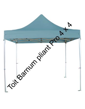 Toit barnum pliant pro 4 x 4 m - Gris