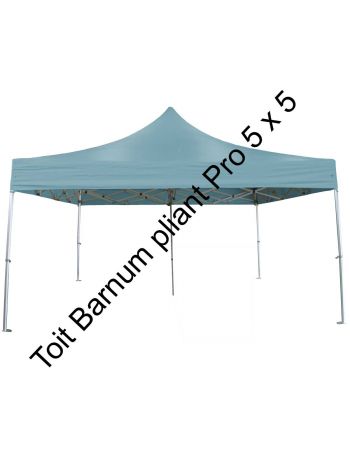 Toit barnum pliant pro 5 x 5 m - Gris