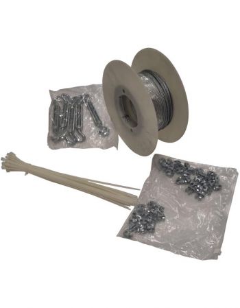 Fixation vélum pour chapiteau - Kit câble 50ml et accessoires