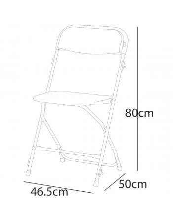 chaise pliante polyéthylène Vesta