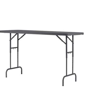 Table Traiteur réglable en hauteur gris foncé