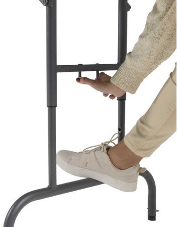Table Traiteur réglable en hauteur gris foncé