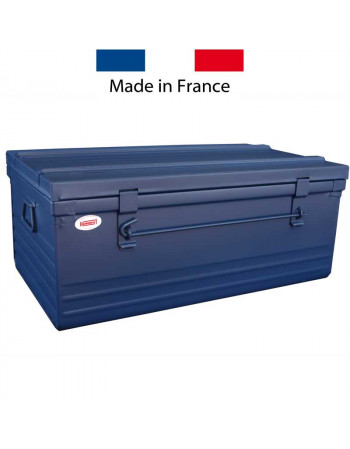 Malle acier 61 Litres bleu (70x37x29)
