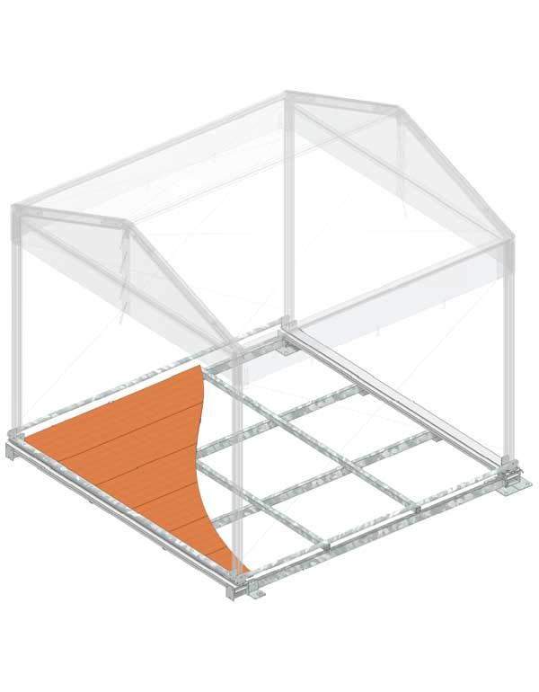 Plancher autoportant Chapiteau Evolution 3- module base 3x3