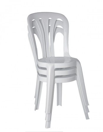 Chaise empilable Garrotxa - Blanche