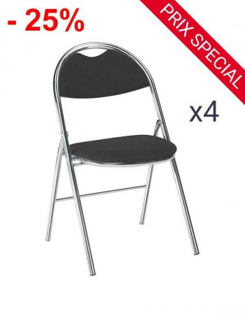 Lot 4 Chaises pliantes...