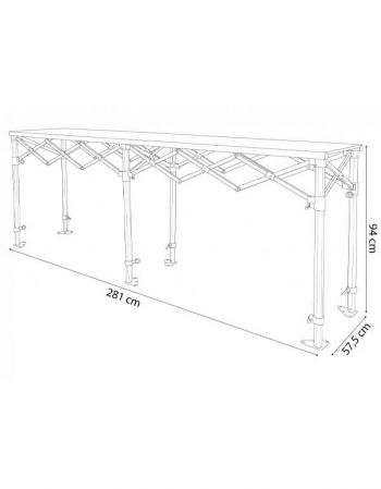 Comptoir pliant dimensions