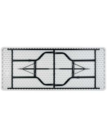 Table polyéthylène rectangulaire 183 x 76 cm gris clair pliée