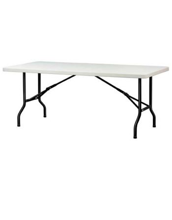 Table polyéthylène rectangulaire 183 x 76 cm gris clair