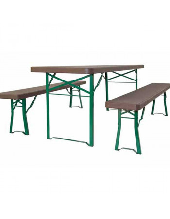 Ensemble Brasserie Polyéthylène 220 x 67 cm