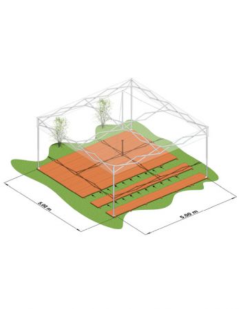 Plancher barnum pliant 5x5