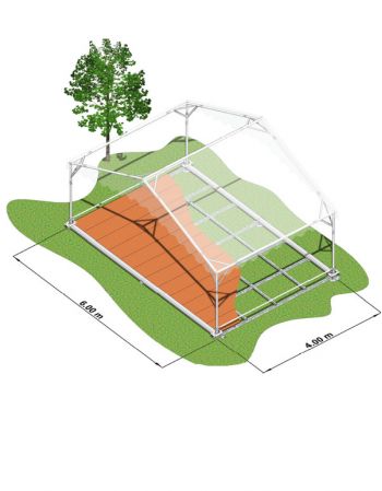 Plancher autoportant Tente de réception - module base 6x4