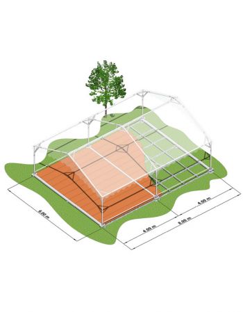 Plancher autoportant Tente de réception - 6x8