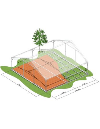 Plancher autoportant Tente de réception - 8x8