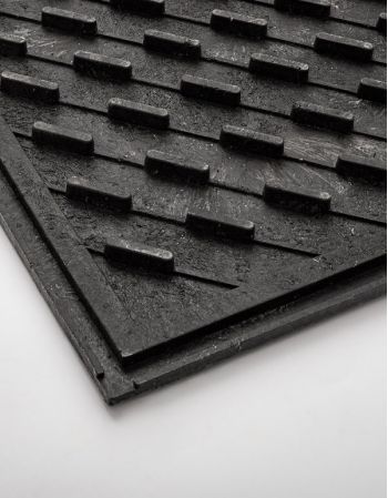 Dalle plancher en PVC recyclé - vue dessous - détail