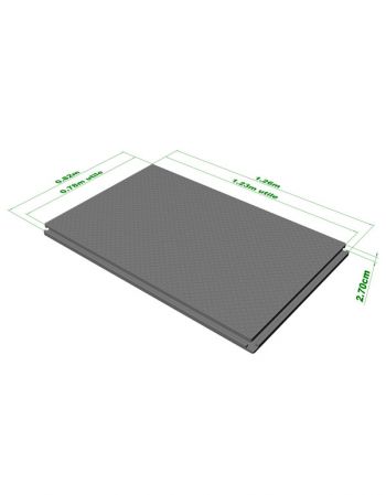 Dalle plancher en PVC recyclé - vue 3D