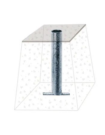 Fourreau à sceller pour tube 30x30 mm