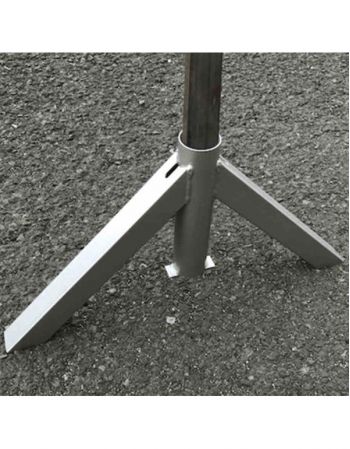 Pied amovible pour panneau électoral Eco - Tube 30x30 mm