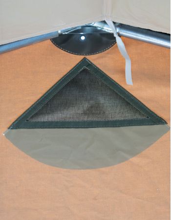 Tente marabout Aquitaine 540-vue intérieure-chatiere