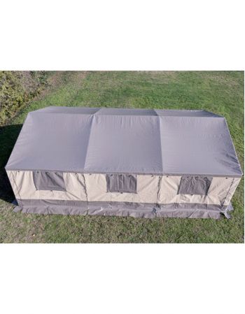 Tente marabout Aquitaine 810-vue en hauteur fermée