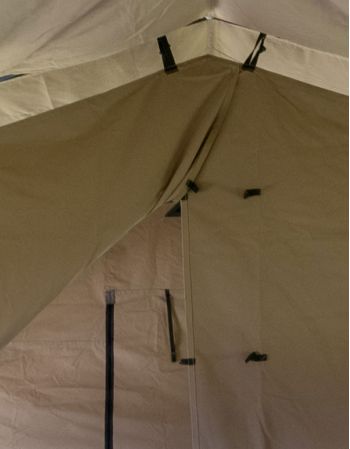 Cloison opaque tente marabout Aquitaine-fermeture