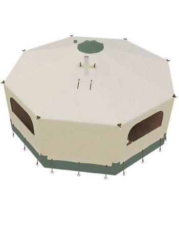 Tente yourte Steppe-vue dessus