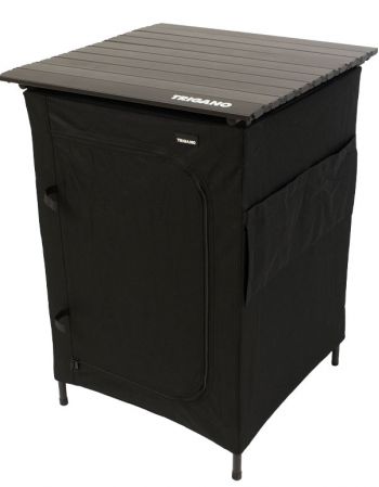 Meuble rangement pliant Gris/Noir