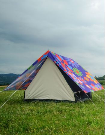 Tente Canadienne 3 places - Tent & Moi - Flower power