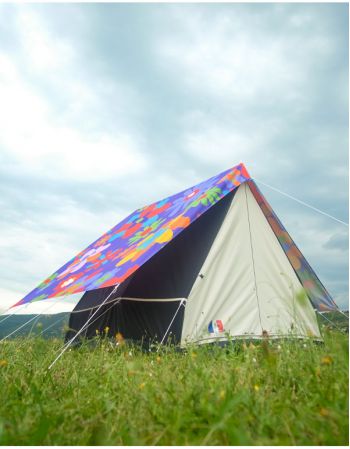 Tente Canadienne 3 places - Tent & Moi - Flower power