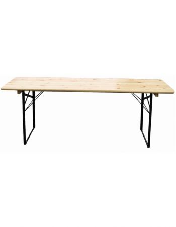 Table brasserie Bavière - Piètement cornière - Noir